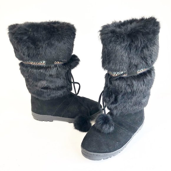 pom pom boots women's shoes